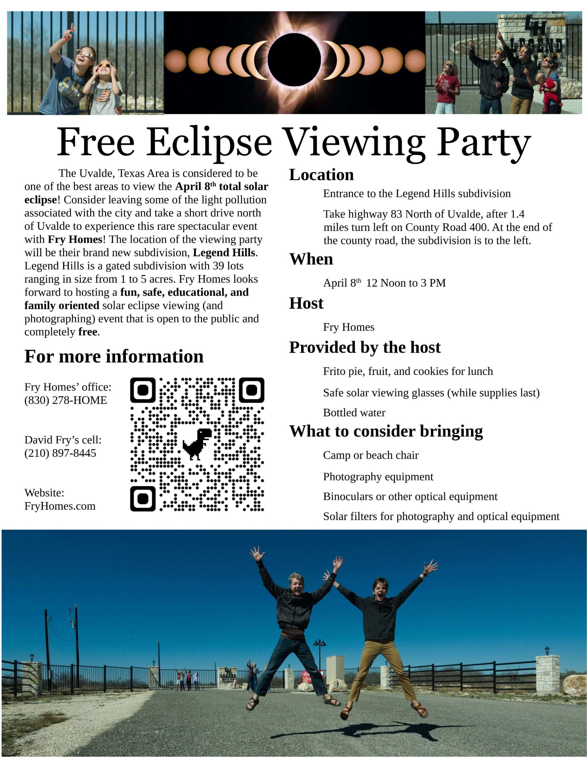 Free Eclipse Vewing Party